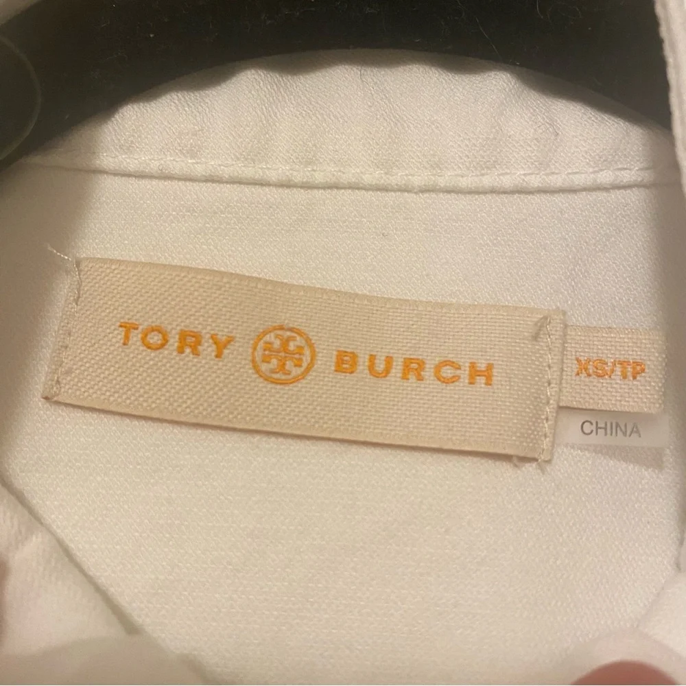 TORY BURCH Sgt. Pepper Utility Jacket w/ Lace-Up Sides in Chalk Sz XS